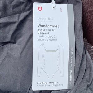 lululemon athletica Wundermost Nulu Black Bodysuit